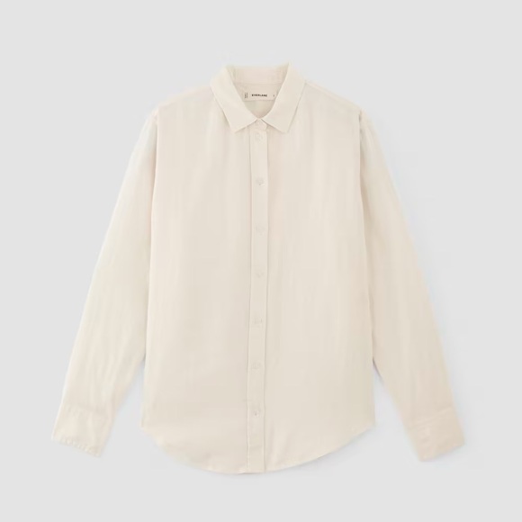 Everlane The Must-Have Shirt in Linen, Bone size Small - Picture 1 of 5